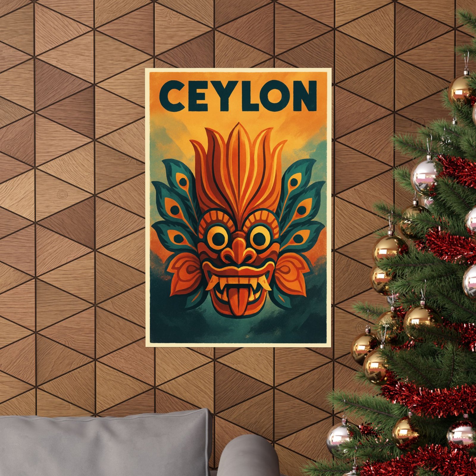 Ceylon Raksha Mask Poster – Museum-Grade Matte Print - Image 8