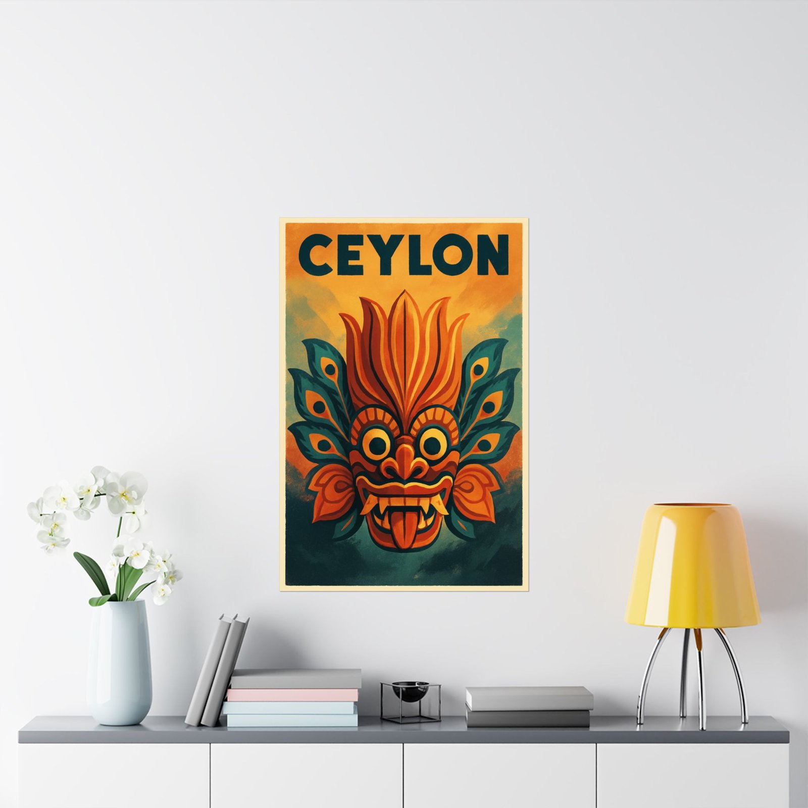 Ceylon Raksha Mask Poster – Museum-Grade Matte Print - Image 18