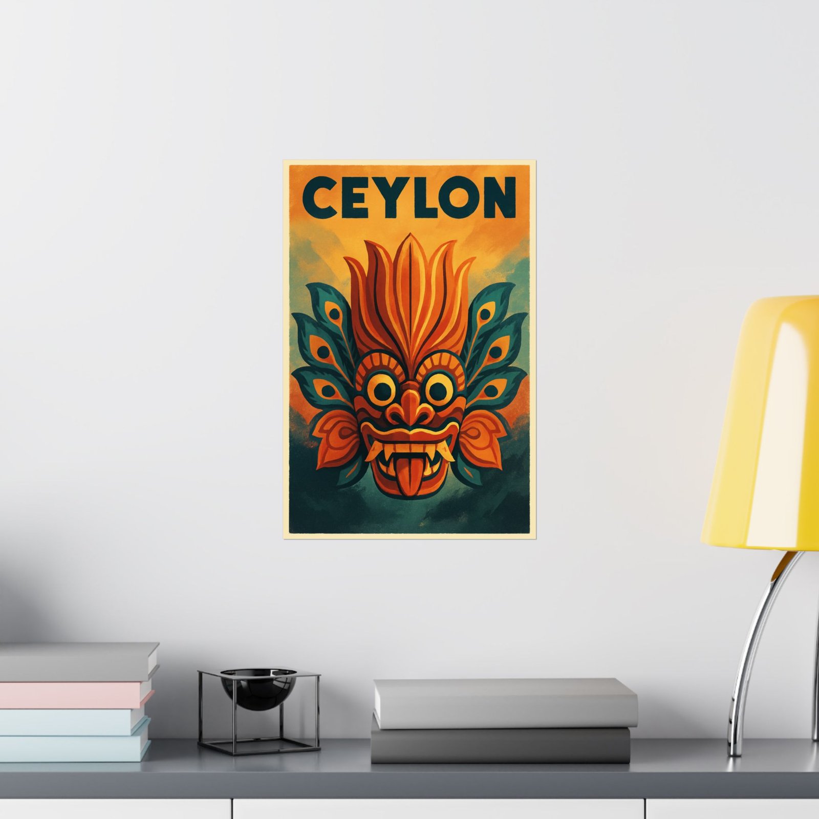 Ceylon Raksha Mask Poster – Museum-Grade Matte Print - Image 6
